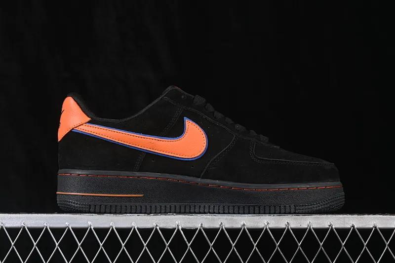 All categories Nk Air Force 1 Air Force series Nk Air Force 1 Low Air Force low-top Nike Air Force 1'07 Low black suede orange hook Air Force 1 low-top casual sneakers FV3694-109